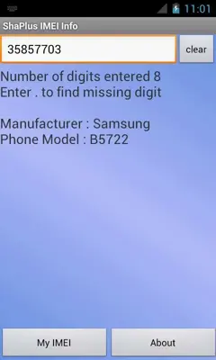 ShaPlus IMEI Info android App screenshot 0